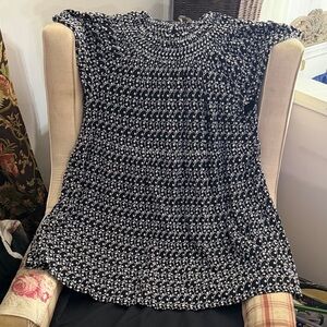 LOFT Monochrome Patterned Blouse